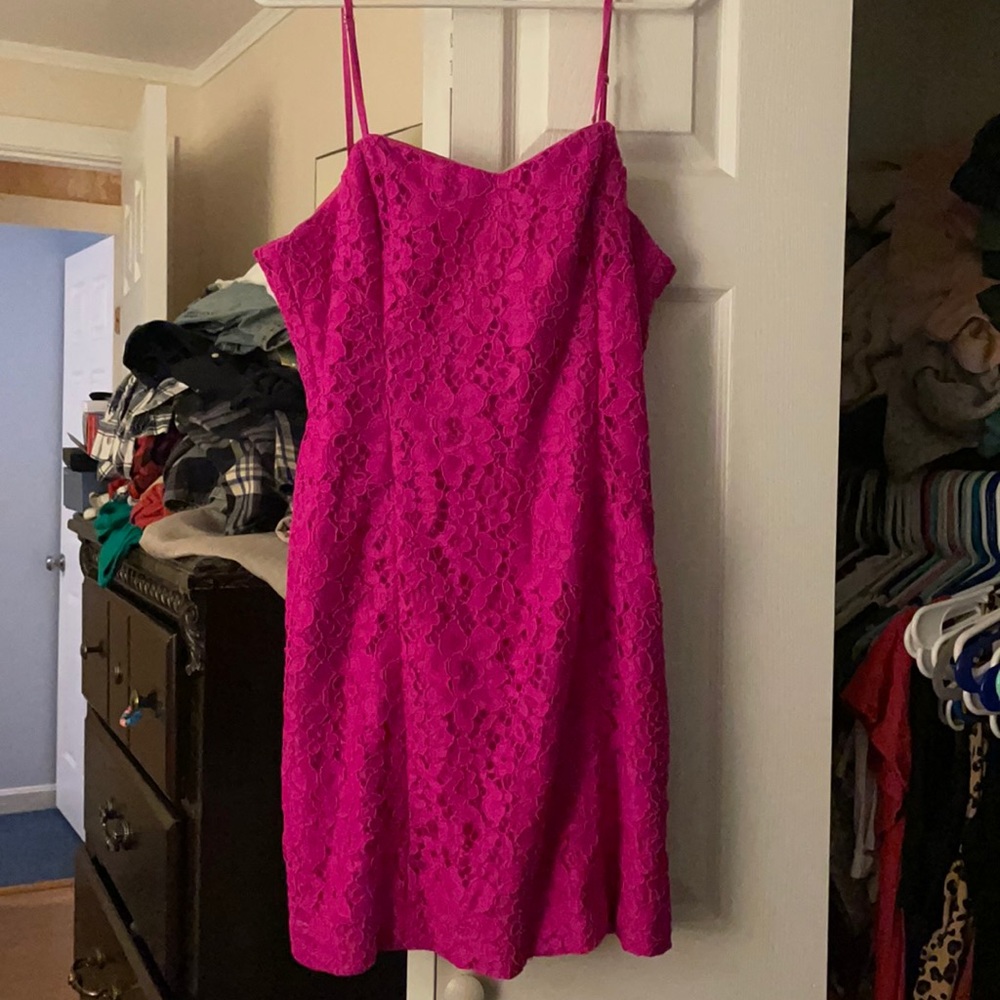Lilly Pulitzer size 10 berry lace dress